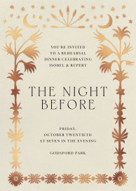 Golden Oasis - Wedding Weekend Invitation by Jungalow
