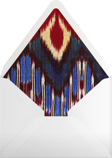 Rose Floral Ikat (Stationery) - Oscar de la Renta Envelope