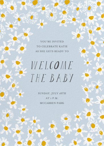 Among the Daisies - Baby Shower Invitation by Mr. Boddington's Studio