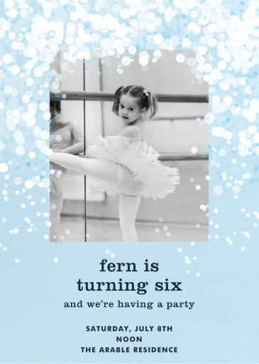 Snow Flurry Photo by Paperless Post