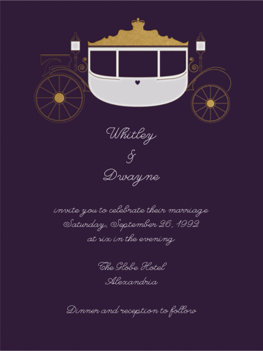 Carriage - Bridal Shower Invitation by Paperless Post