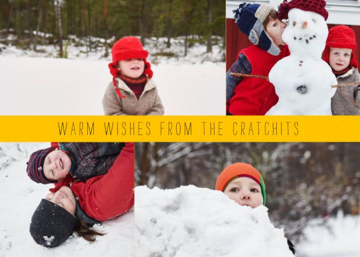 Four Photo Title Card - Holiday Card by Paperless Post