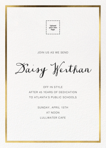 Idylle - Retirement and Farewell Party Invitation by Paperless Post