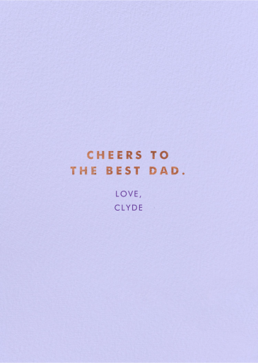 Extra Foam - Greeting Card by Carolyn Suzuki Studio - Back