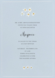 Better Daisies - Bar & Bat Mitzvah Invitation by Mr. Boddington's Studio
