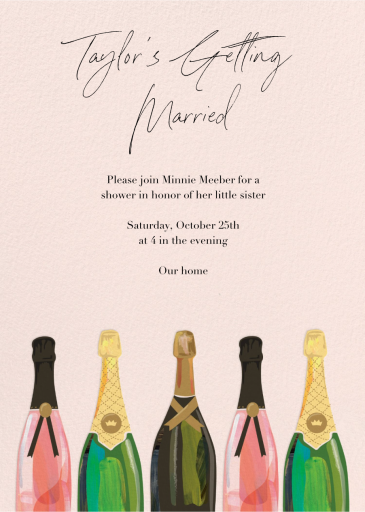Pop the Champagne - Bridal Shower Invitation by Paper Source