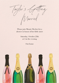 Pop the Champagne - Bridal Shower Invitation by Paper Source