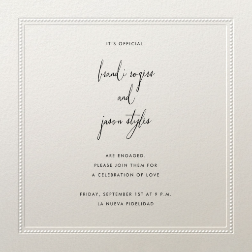 Corinthian Embossed Border - Invitation by Paperless Post