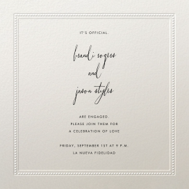 Corinthian Embossed Border by Paperless Post