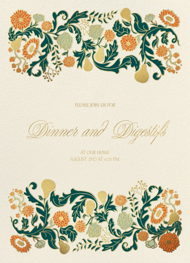 Pear Filigree - Party Invitation by Paperless Post