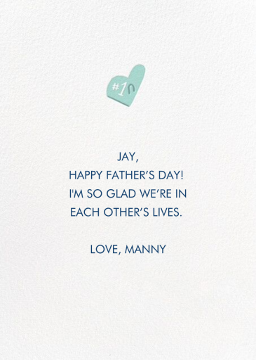 Big Flan - Father's Day Card by Hello!Lucky - Back