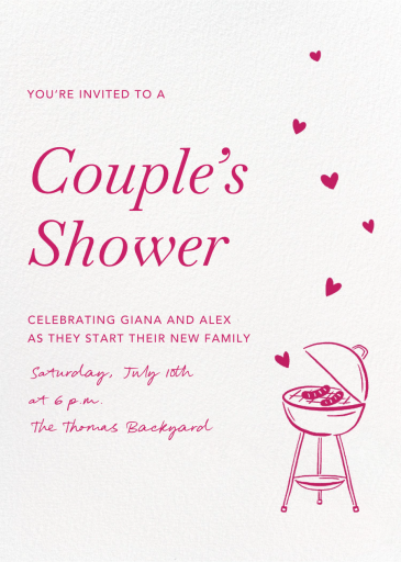 BBQ Hearts - Invitation by Paperless Post