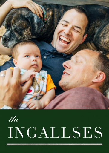 3/4 Portrait (Photo) - New Year's Card by Paperless Post