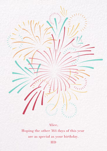 Skybursts - Birthday Card by Paperless Post