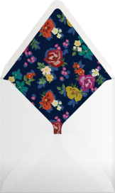 Deep Floral Border - Liberty Envelope