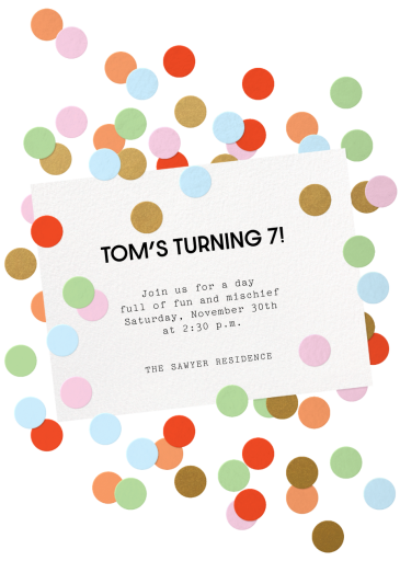 Throw Confetti by Paperless Post