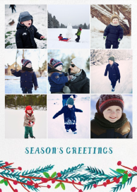 Garland on the Grid - Holiday Card by Mr. Boddington's Studio