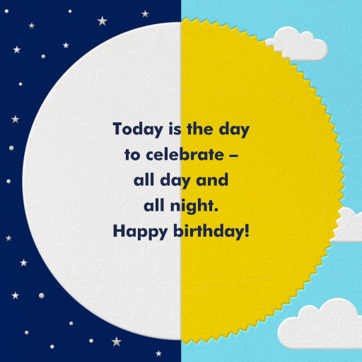 Sol y Luna - Birthday Card by Paperless Post - Back