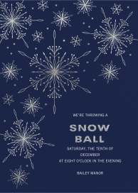 Geometric Snowflakes by Paperless Post