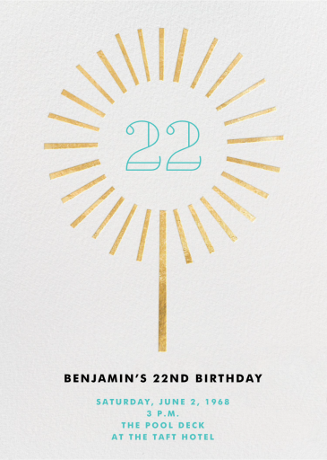 Year of the Sparkler - Birthday Invitation by Paperless Post