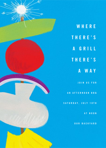 Shish-Ka-Barbecue - Summer Party Invitation by Paperless Post