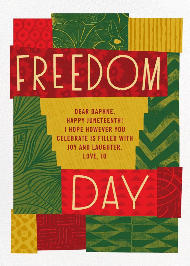 Freedom Collage Card