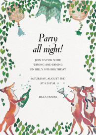 Foxy Fête - Birthday Invitation by Happy Menocal