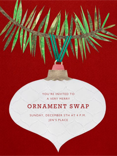 Ornament Branch - Invitation by Paperless Post