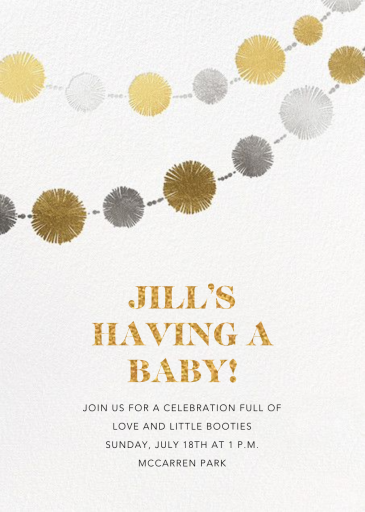 Pom Bunting by Paperless Post