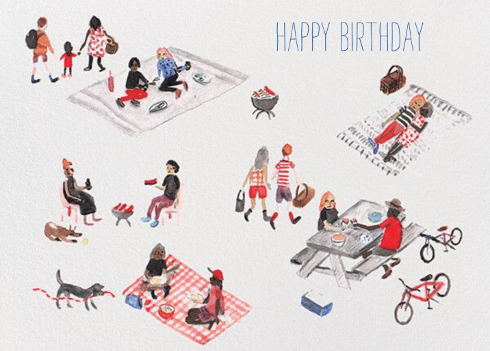 Picnic (Sig Burwash) - Birthday Card by Red Cap Cards