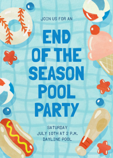Summer Floats - Pool Party Invitation by Paperless Post