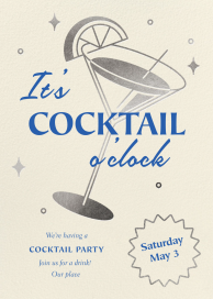 5 O’Clock Martini - Party Invitation by Paperless Post