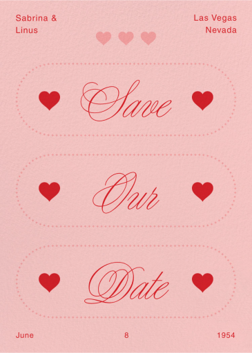 Nine of Hearts - Save the Date by Goods Gang