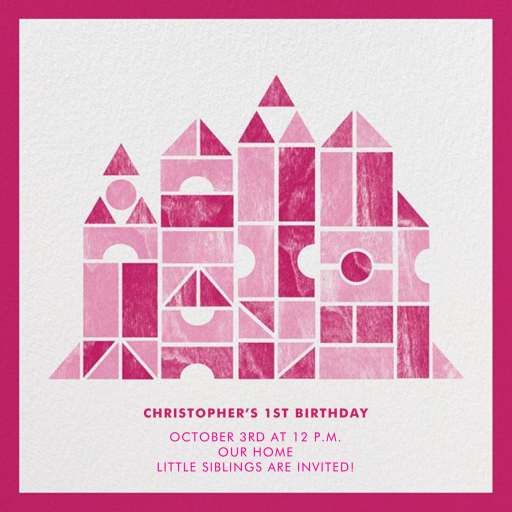 Building Blocks - Birthday Invitation by Paperless Post