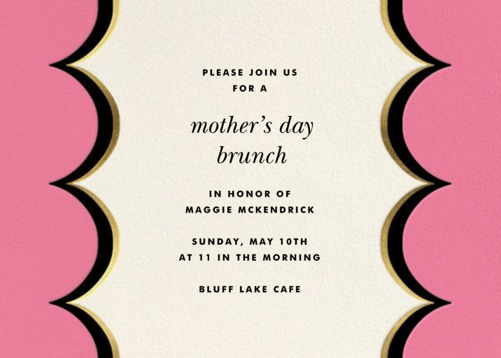 Intarsia Scallop - Mother's Day Invitation by kate spade new york
