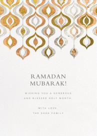 Shiny and Sparkly - Ramadan Card by Jonathan Adler
