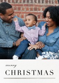 3/4 Portrait (Photo) - Christmas Card by Paperless Post