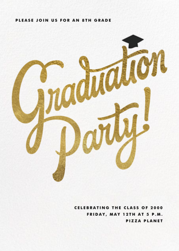 Capped Off - Graduation Party Invitation by Paperless Post