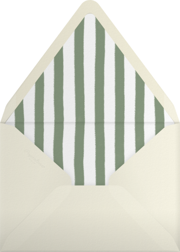 Tropical Floral Stripe Invitation Envelope