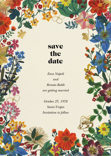 En Fleurs - Invitation by Nathalie Lété