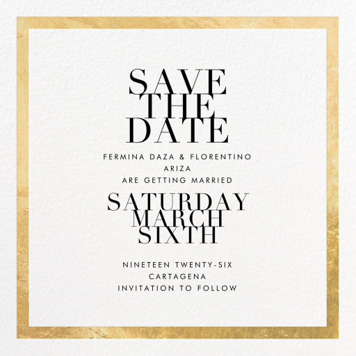 Editorial II (Save the Date) by Paperless Post