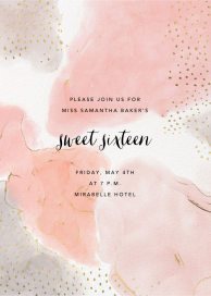 Ethereal Wash - Sweet 16 Invitation by Ashley G