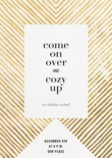 Axis - Holiday Party Invitation by Kelly Wearstler