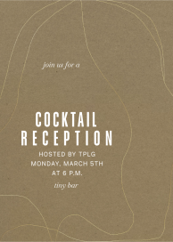 Drifting Lines - Cocktail Party Invitation by Kelly Wearstler