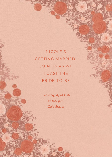 Centifolia - Bridal Shower Invitation by Paperless Post