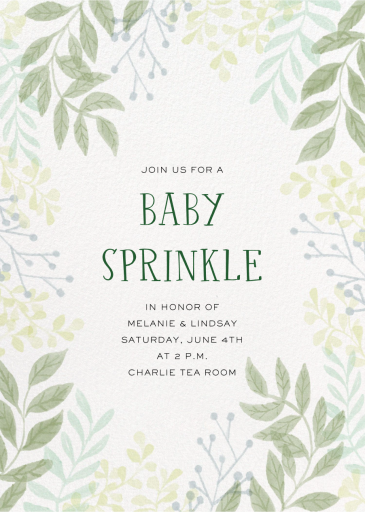 Eucalyptus Branches - Baby Shower Invitation by Paperless Post