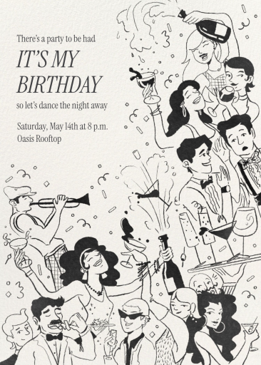 Evening Crew - Birthday Invitation by Paperless Post