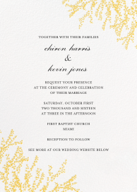 Forsythia Golden Corners - Wedding Invitation by Paperless Post