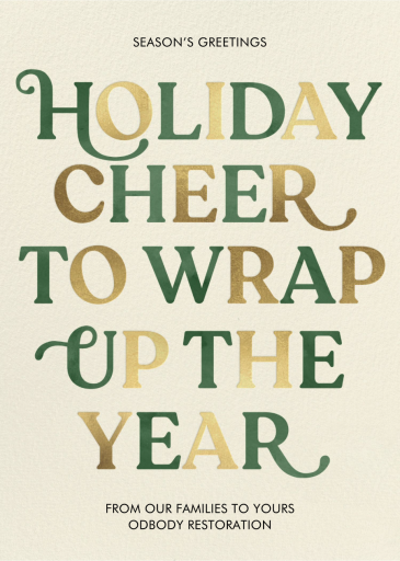 That's A Wrap - Holiday Card by Paperless Post