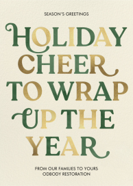 That's A Wrap - Business Holiday Card by Paperless Post